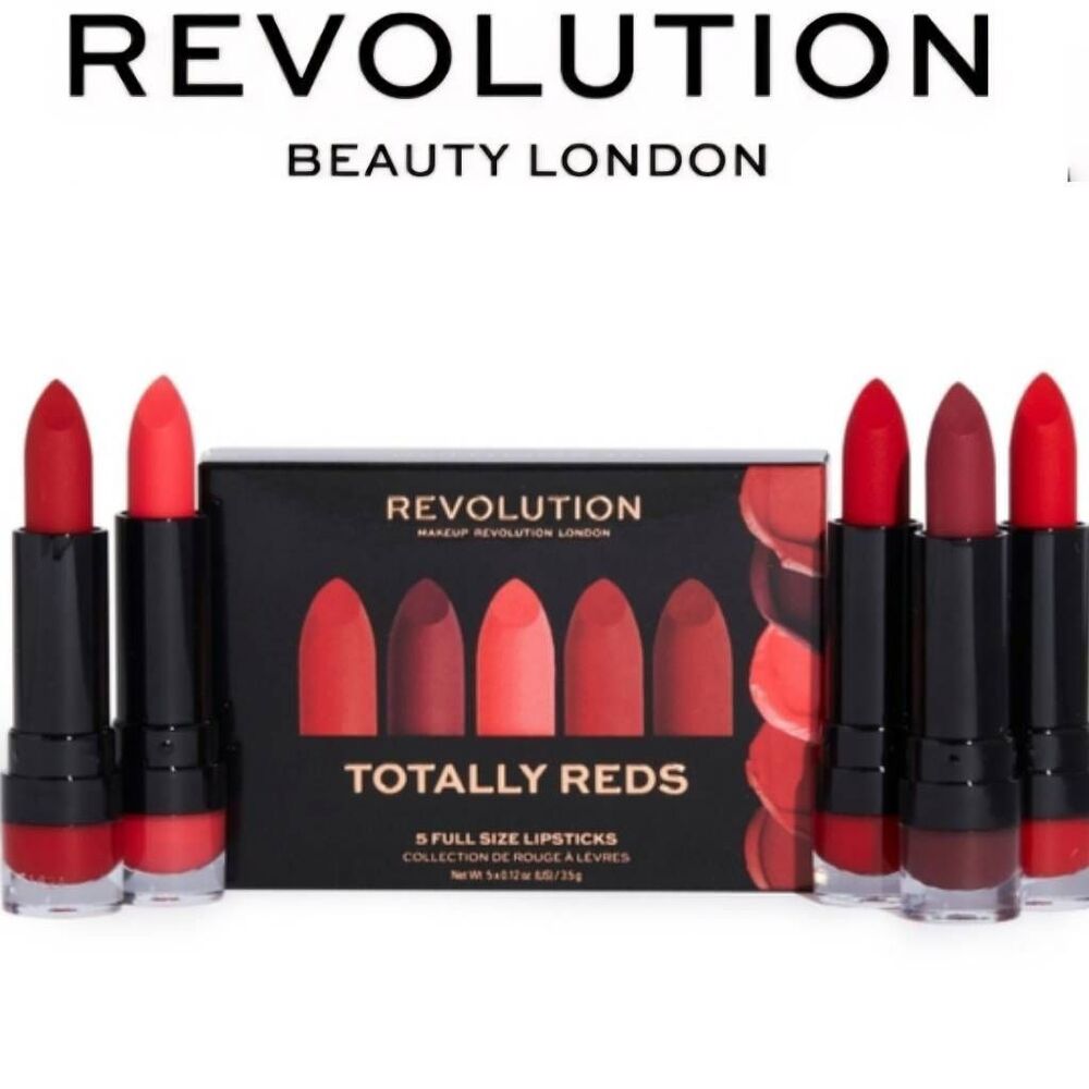 Revolution‎ Beauty Totally Reds Lipstick Collection